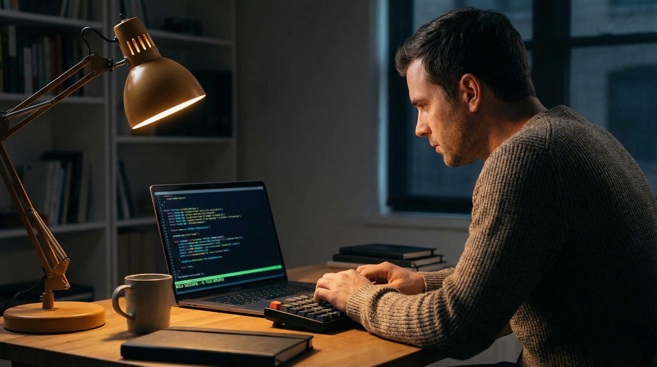 Developer usando Claude Code NO_FLICKER mode com Focus View no terminal profissional
